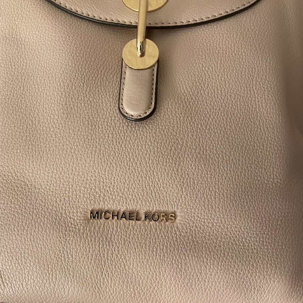 Michael Kors Blush Pink Leather Backpack NWOT - Picture 7 of 16